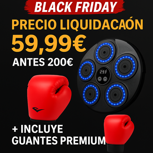 Máquina de boxeo inteligente yk-001 + guante negro