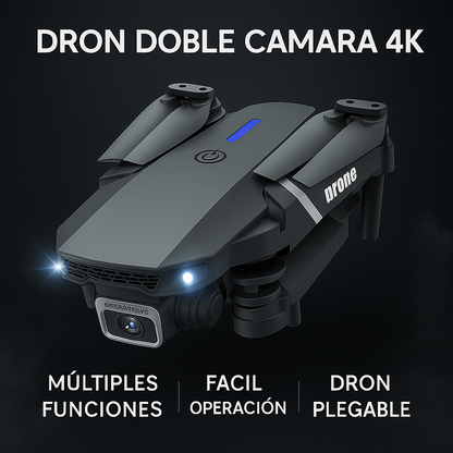 Dron con doble cámara 4K + Maletín Gratis